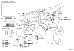 Instrument Panel Fuse Box 82730-48Z31 for Toyota Highlander
