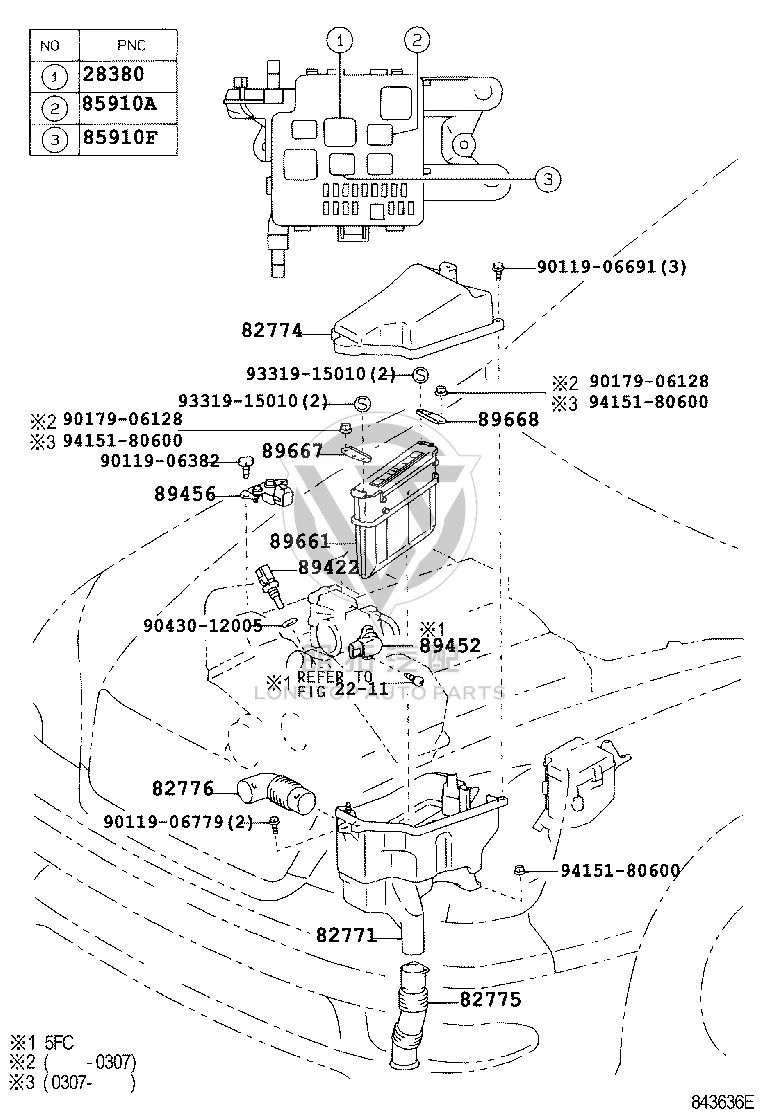 Engine Computer 89661-50840 for Lexus LS430