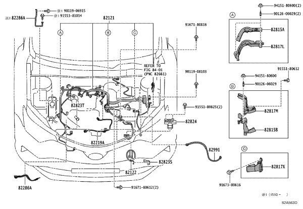 Wiring Harness Protector 82817-42580 for Toyota ZELAS