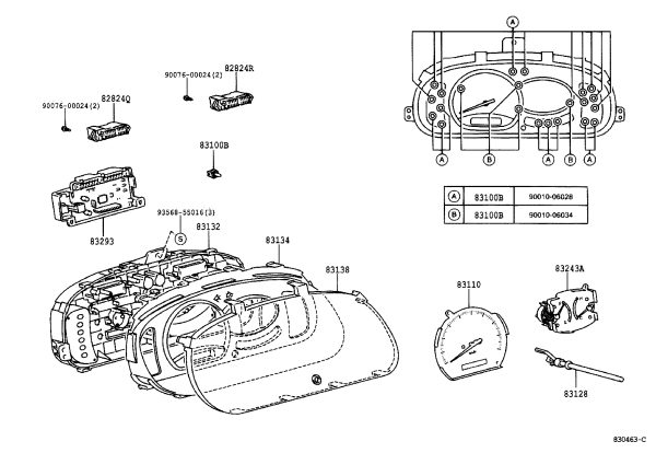 2# Harness Connector (For Speedometer) 82824-28150 for Toyota Dyna