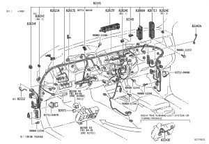 Wire Harness Connector 82824-50340 for Toyota WISH