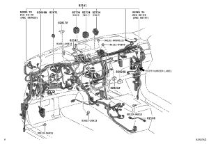 Wire Harness Connector 82824-50440 for Lexus LS460