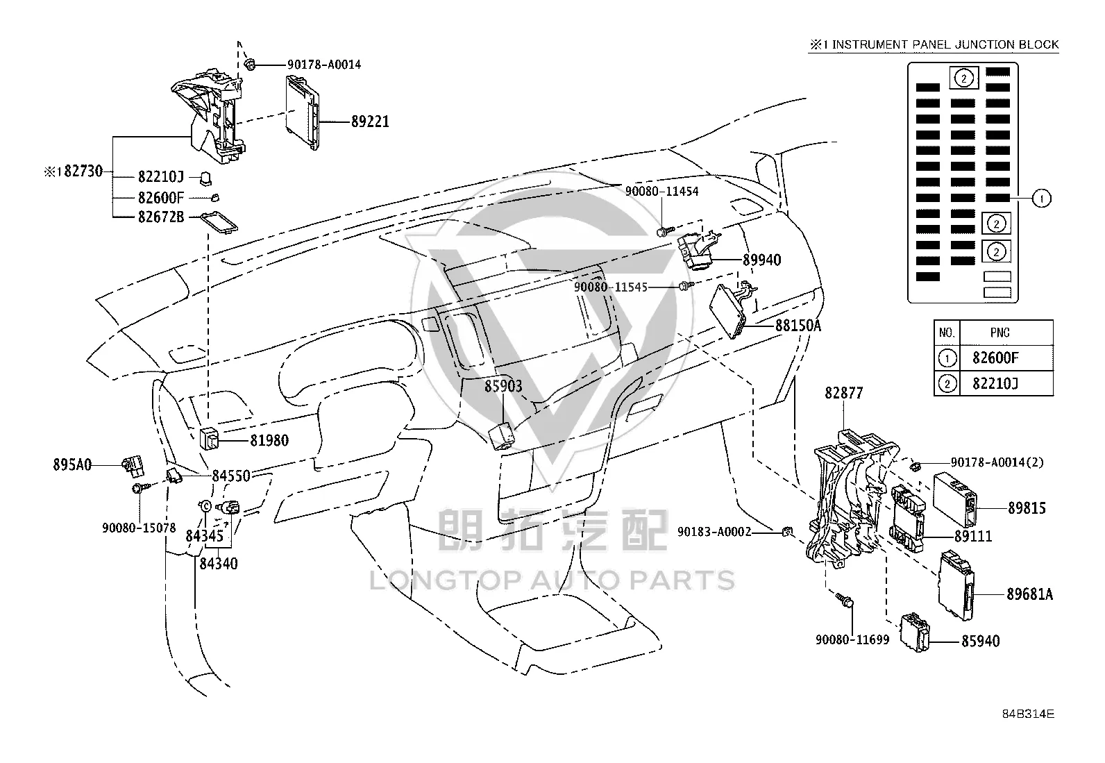 Body Control Module 89220-08700 for Toyota Sienna