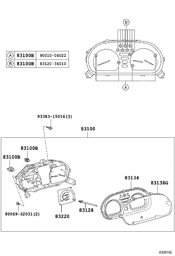 Bulb for instrument cluster 83120-36010 for Toyota Dyna