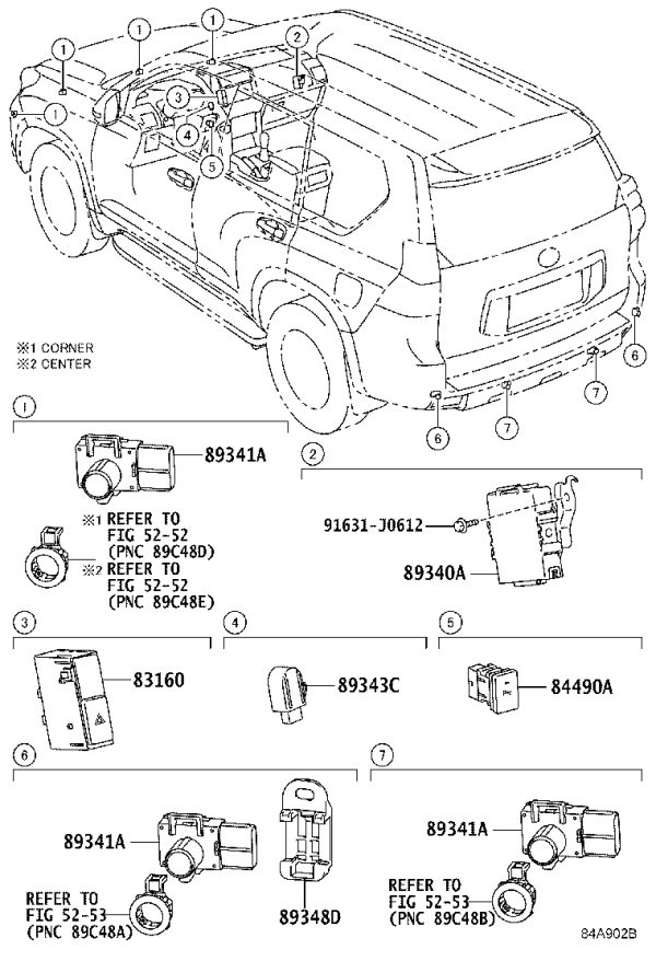 Emergency Light Switch 83160-60020 for Toyota Land Cruiser Prado