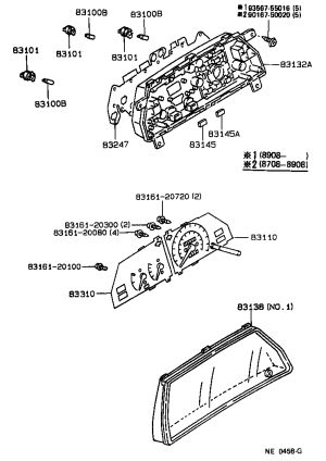 Screw 83161-20100 for Toyota Corona, Cressida Wagon & Cressida