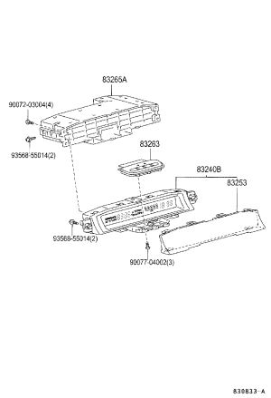 Screw 90077-04002 for Toyota Land Cruiser Prado, Caldina & LVN