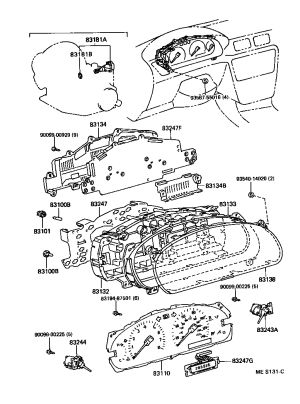 Fuel Gauge Sub-Assembly 83243-3010 for Lexus ES300