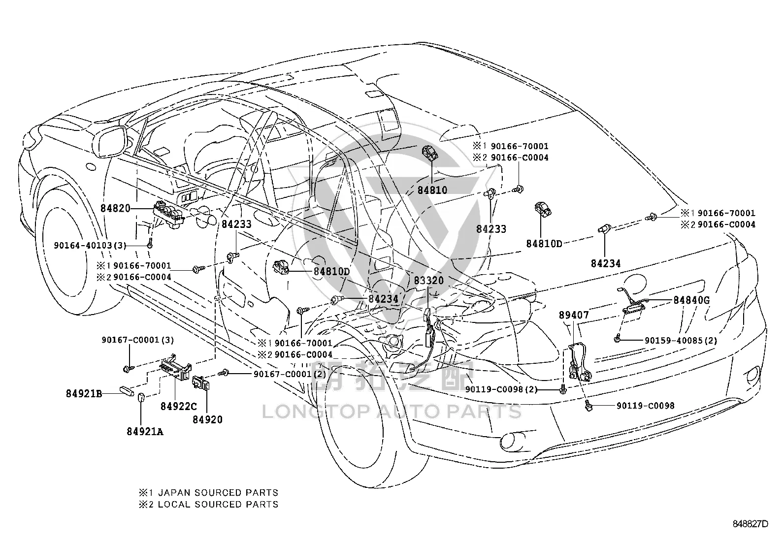 Fuel Position Sensor 83320-02160 for Toyota Corolla