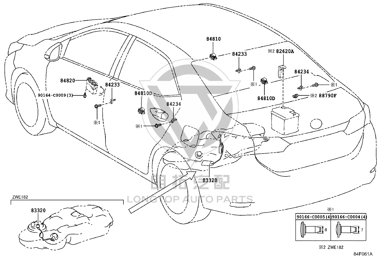 Front Left Window Glass Control Switch 84820-0R050 for Toyota Corolla
