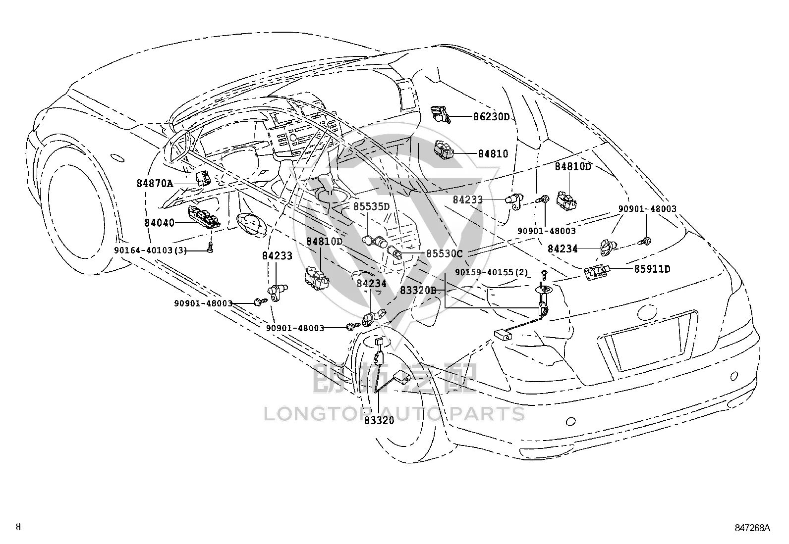 Fuel Position Sensor 83320-0N010 for Toyota Crown