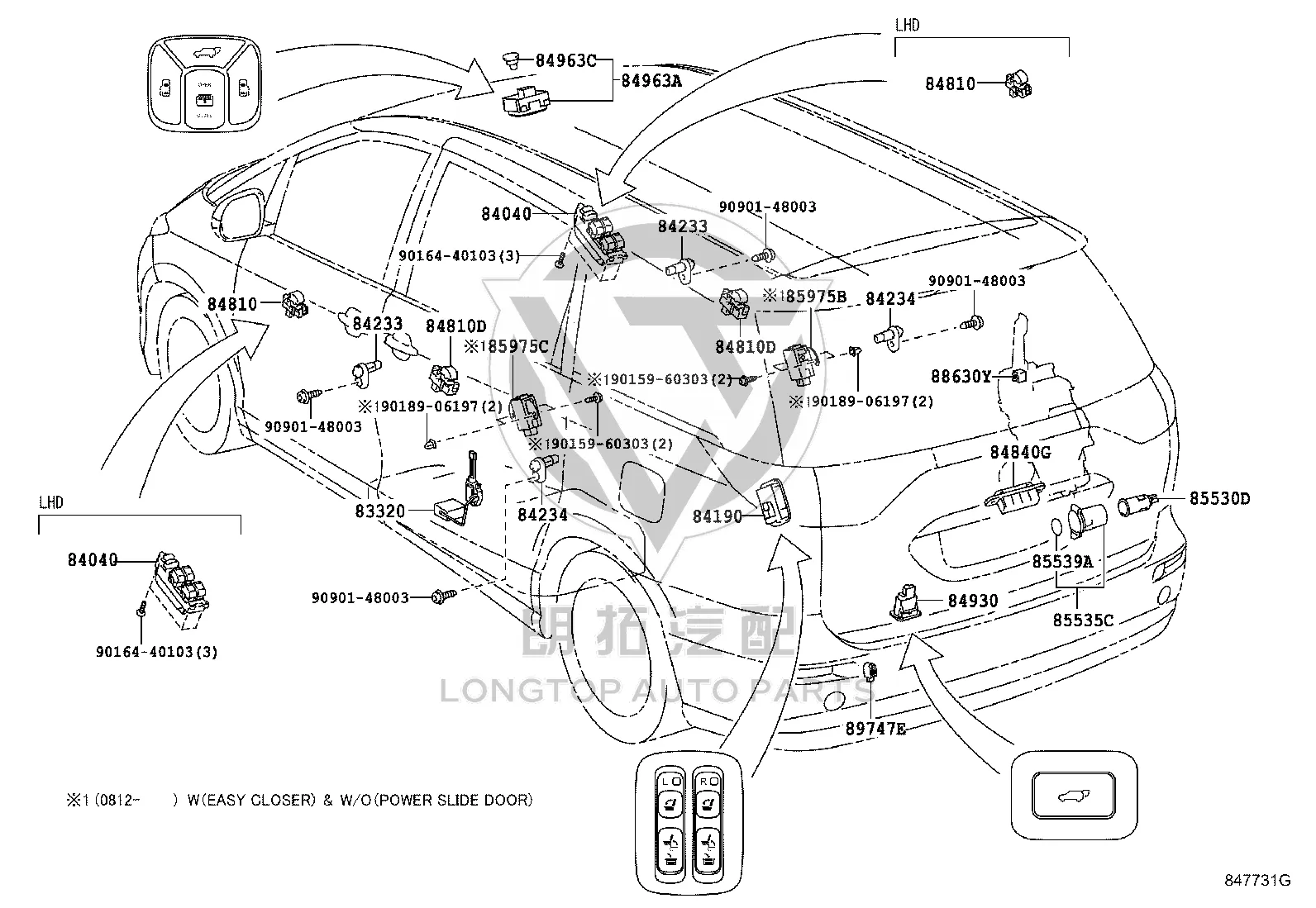 Fuel Position Sensor 83320-28520 for Toyota Alphard