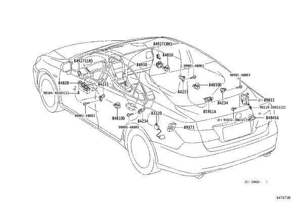 Tail Cover Open Switch 84945-50010 for Toyota AVALON