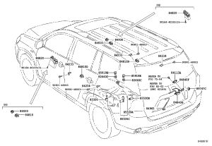 Tailgate Glass Switch 84840-48010 for Toyota Highlander