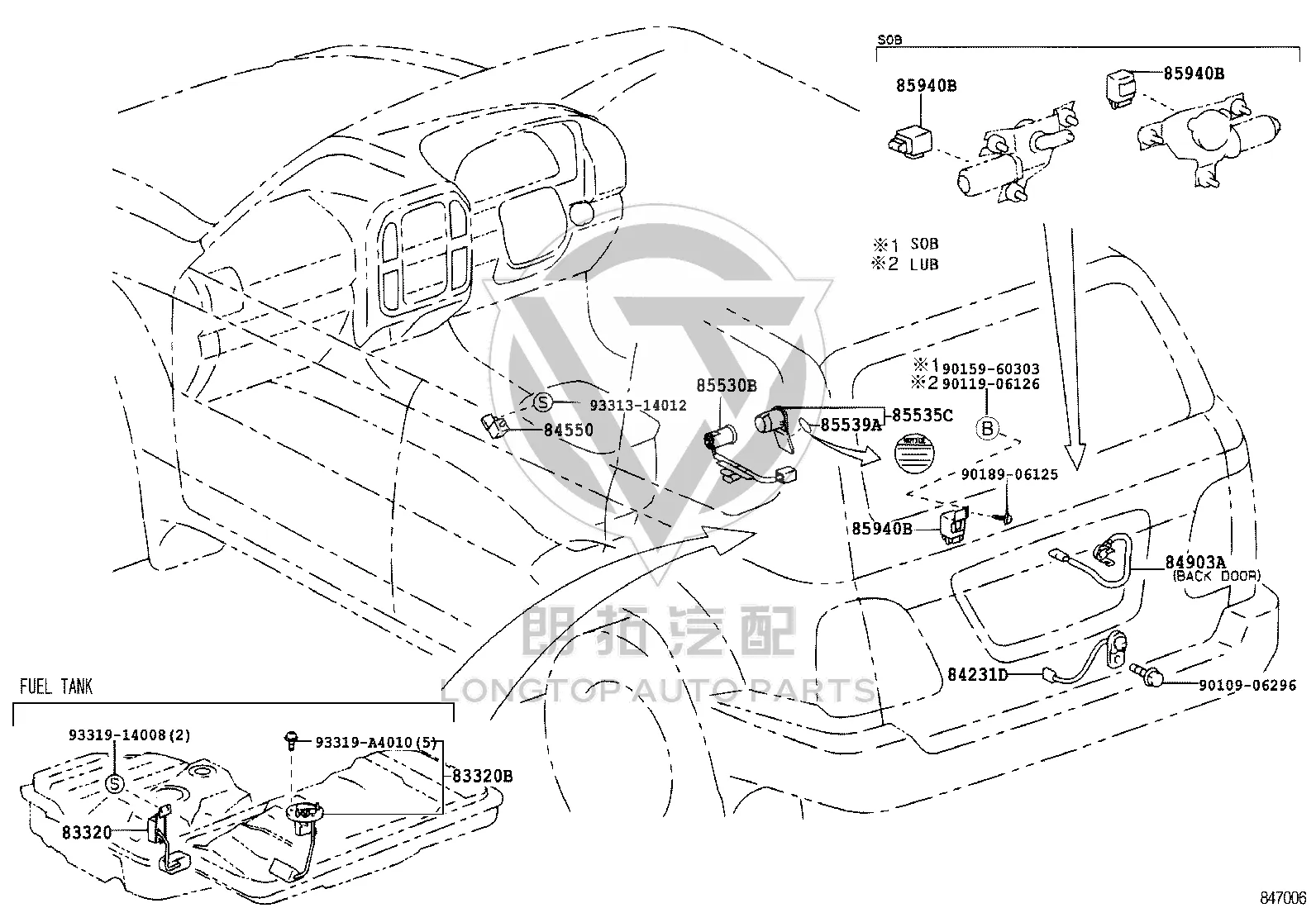 Fuel Position Sensor 83320-69415 for Toyota Land Cruiser