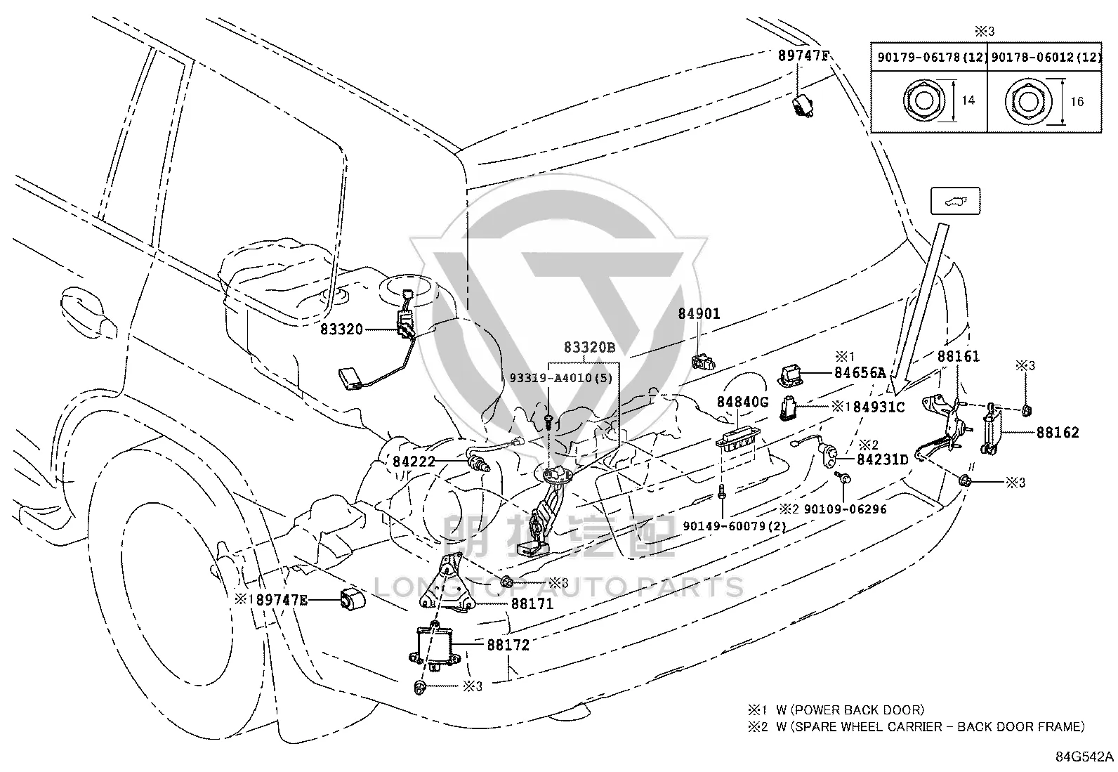 Blind Spot Monitor Control Unit 88162-60061 for Toyota Land Cruiser