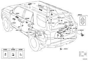 Rear Window Glass Lifter Switch 84810-30220 for Toyota 4RUNNER
