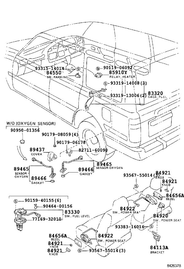 Fuel Position Sensor 83320-69055 for Toyota Land Cruiser