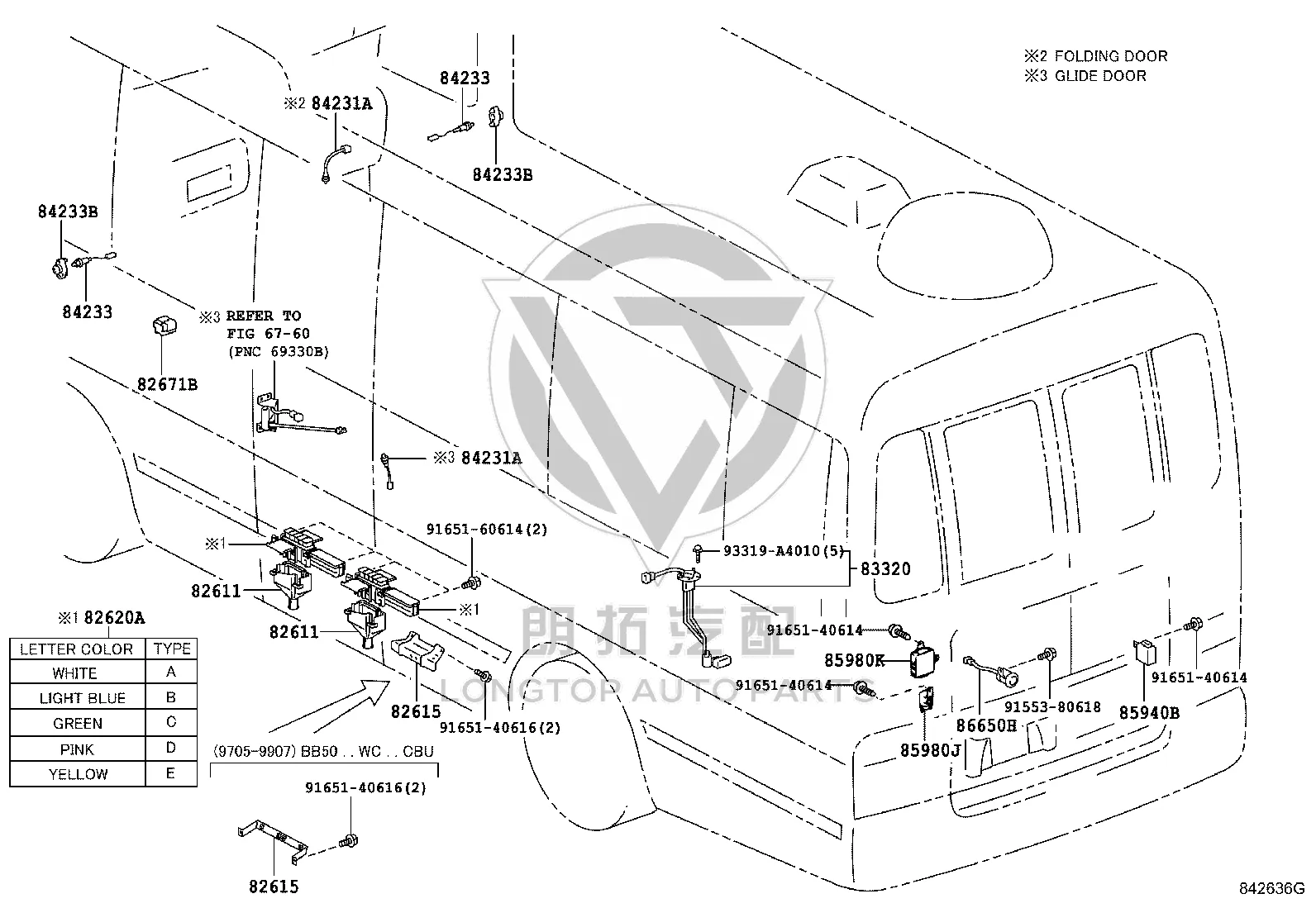 Reverse Buzzer Assembly 86650-36100 for Toyota Coaster
