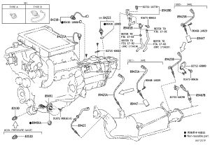 Engine oil level sensor 89491-60100 for Toyota Land Cruiser