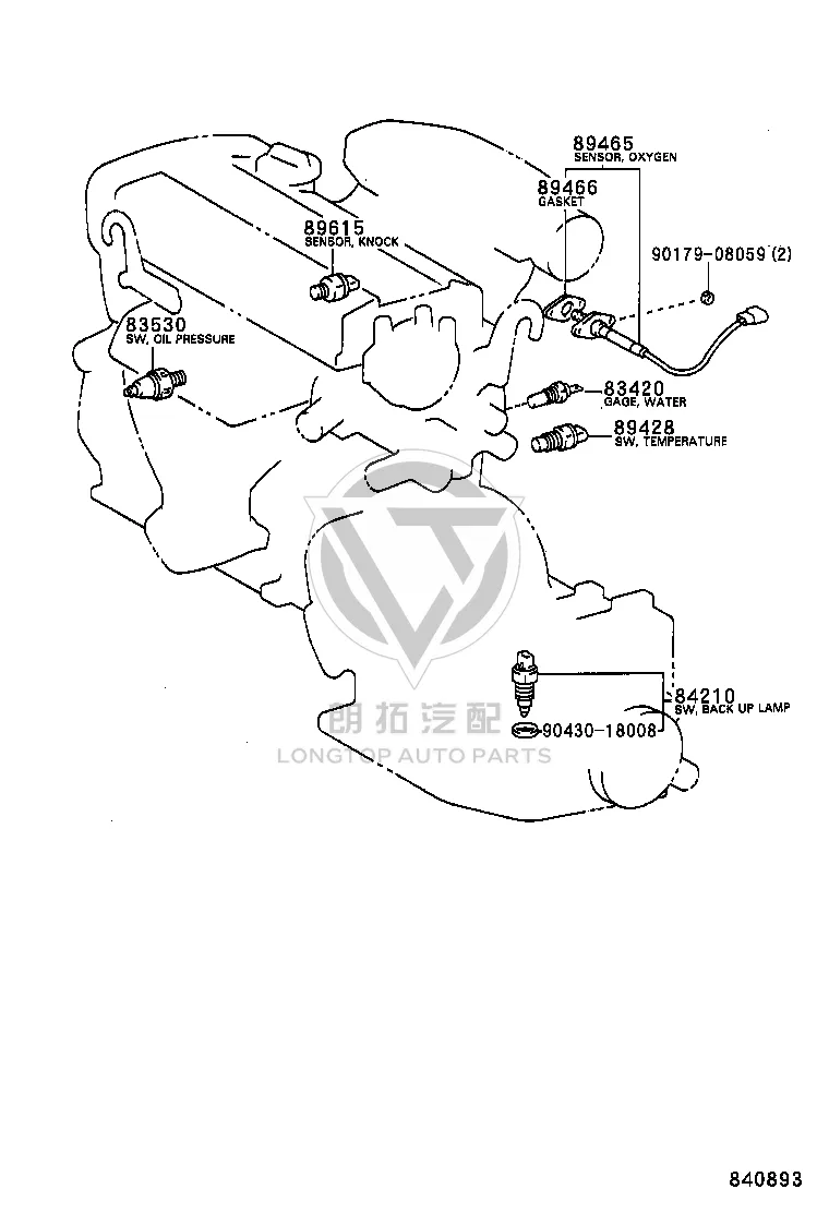 Oil Pressure Sensor 83530-60050 for Toyota Corolla