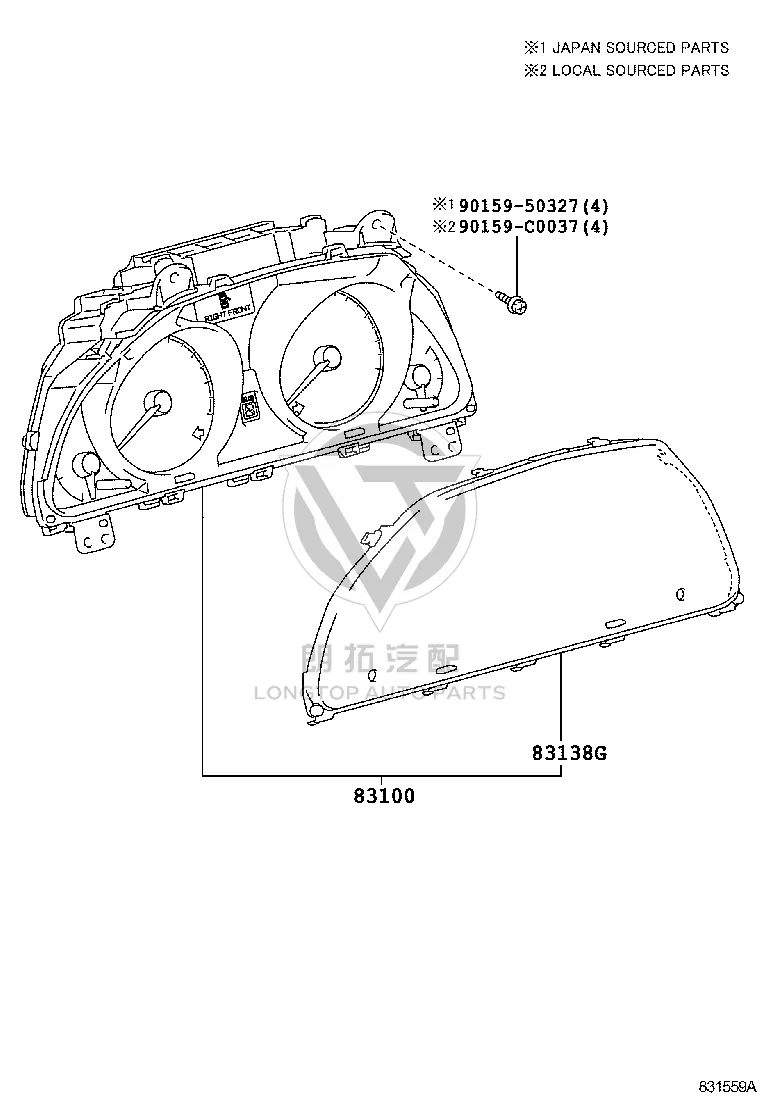 Instrument Cluster Assembly 838000-0P090 for Toyota Reiz