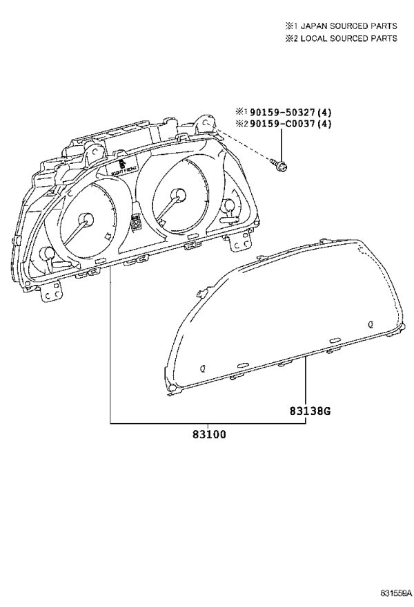 Instrument Cluster Assembly 838000-0P090 for Toyota Reiz