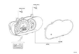 Instrument Cluster Assembly 83800-0R380 for Toyota RAV4