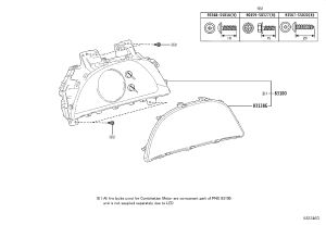 Combination Instrument Glass 83852-33U30 for Lexus ES350
