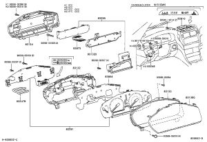 Combination Instrument Glass 83852-50100 for Toyota Celsior