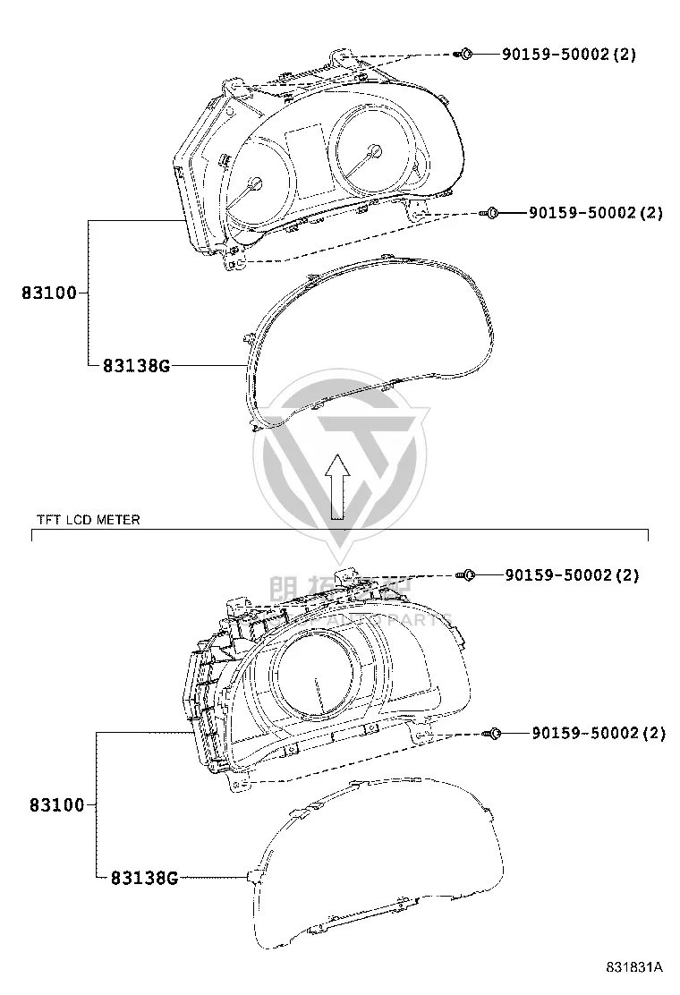 Bolt 90159-50002 for Toyota Cressida