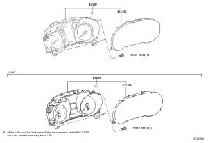 Instrument Cluster Glass 83852-6BL00 for Toyota Land Cruiser Prado