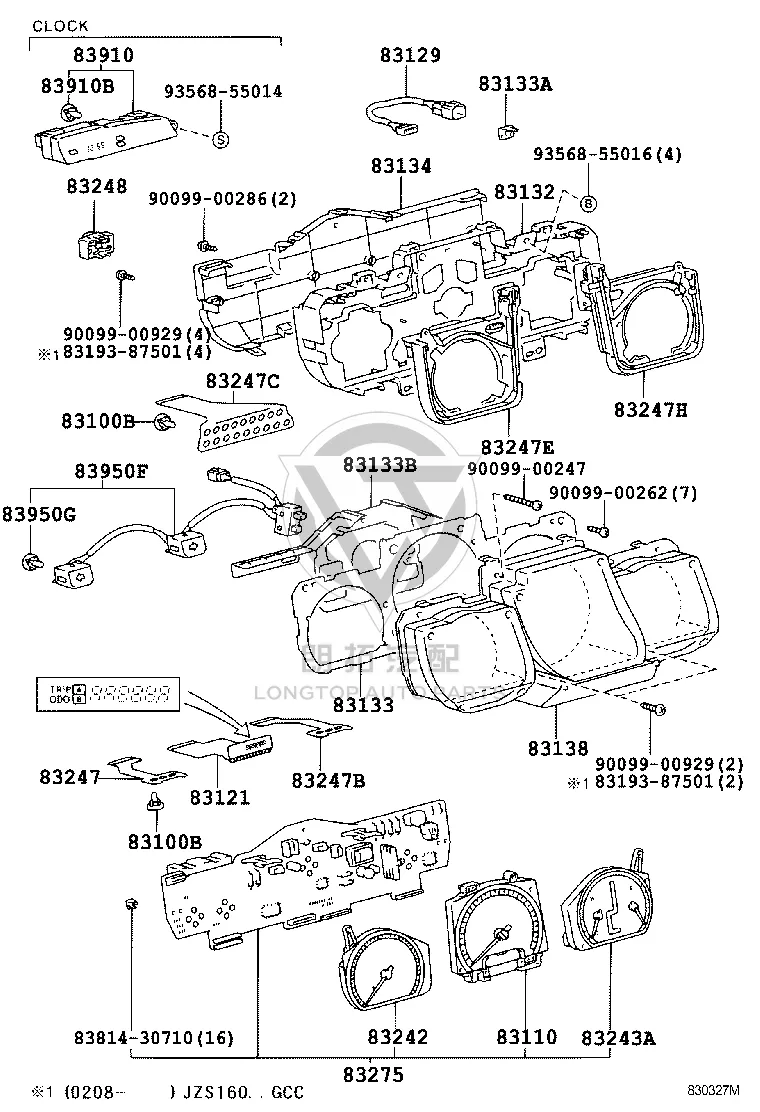 Instrument 2 Circuit Board 83862-30710 for Lexus GS300