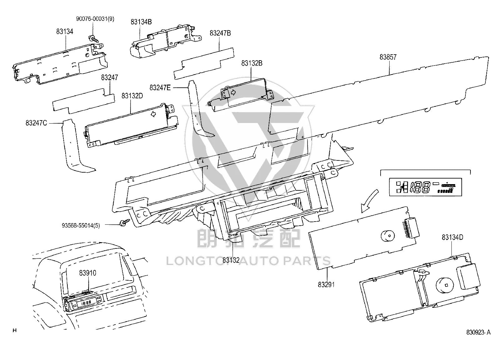 No.3 Instrument Circuit Board 83863-47100 for Toyota Prius