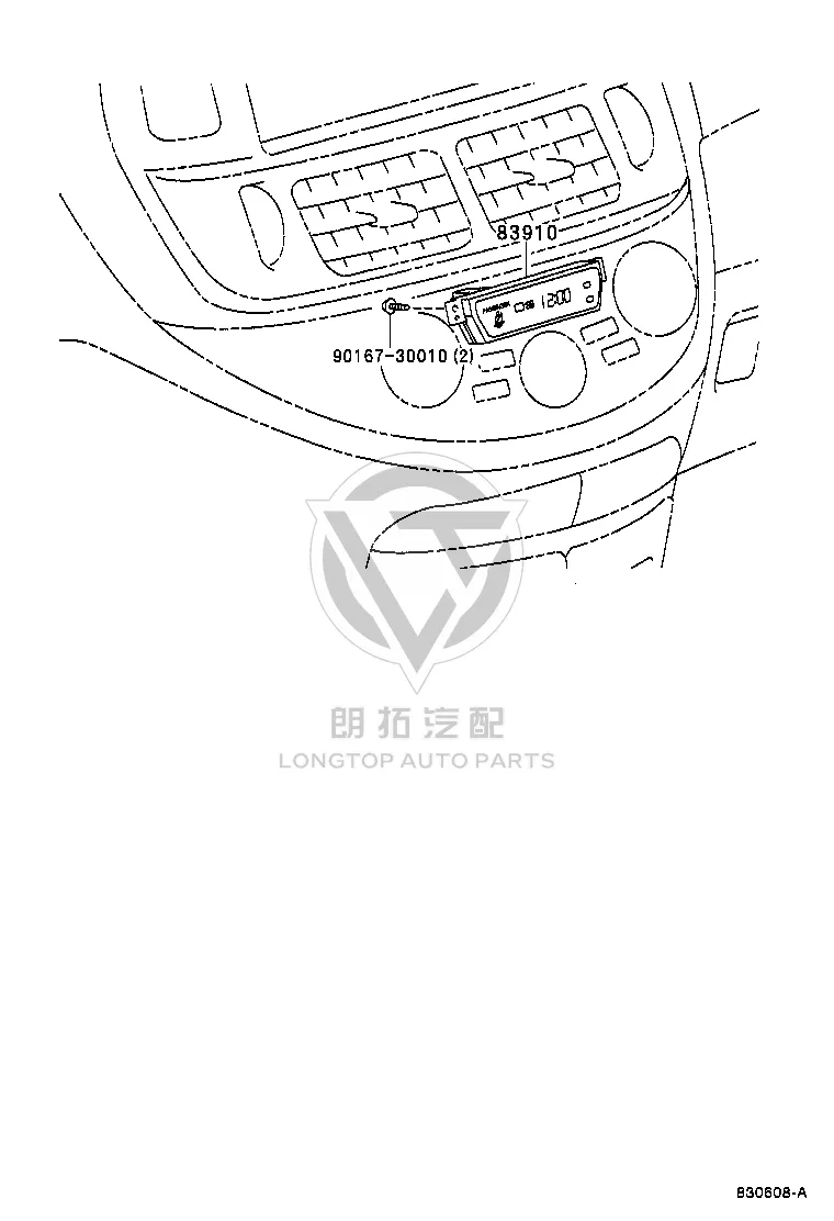 Digital Clock 83910-28130 for Toyota Previa