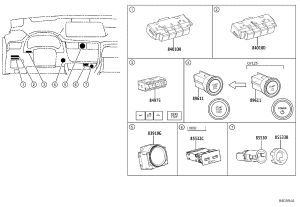 Integrated Control and Panel Assembly 84010-48531 for Lexus NX