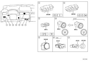 Electronic Clock 83910-48110 for Lexus RX Series