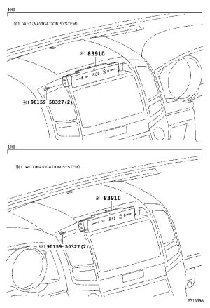 Digital Clock 83910-60331 for Toyota Land Cruiser