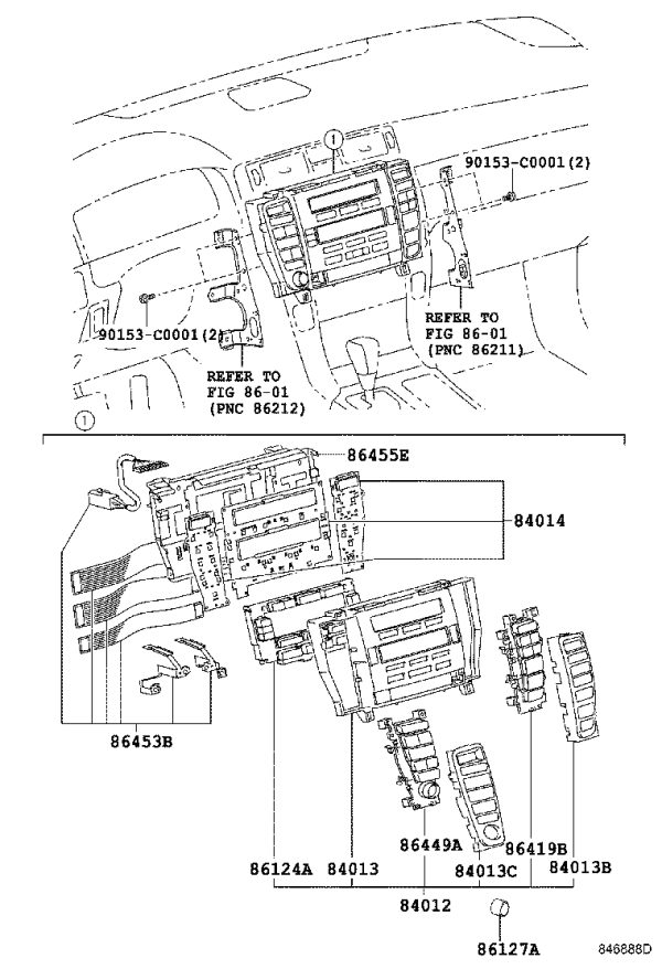 Integrated Panel Sub-Assembly 84013-30100 for Toyota Crown
