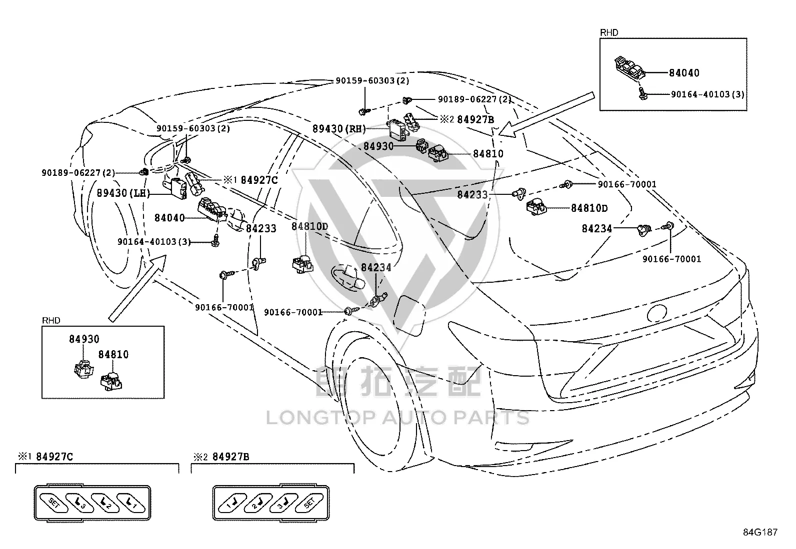 Front Door Window Switch 84040-33090 for Lexus ES