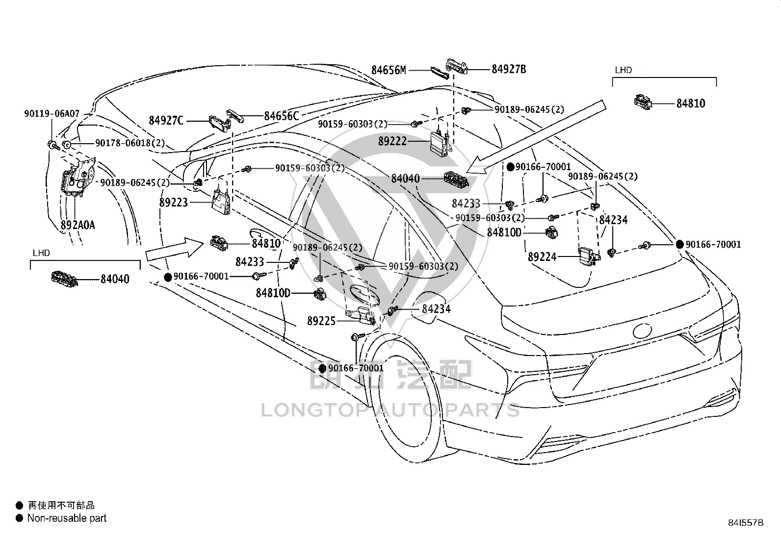 Front Door Window Switch 84040-50210 for Lexus LS