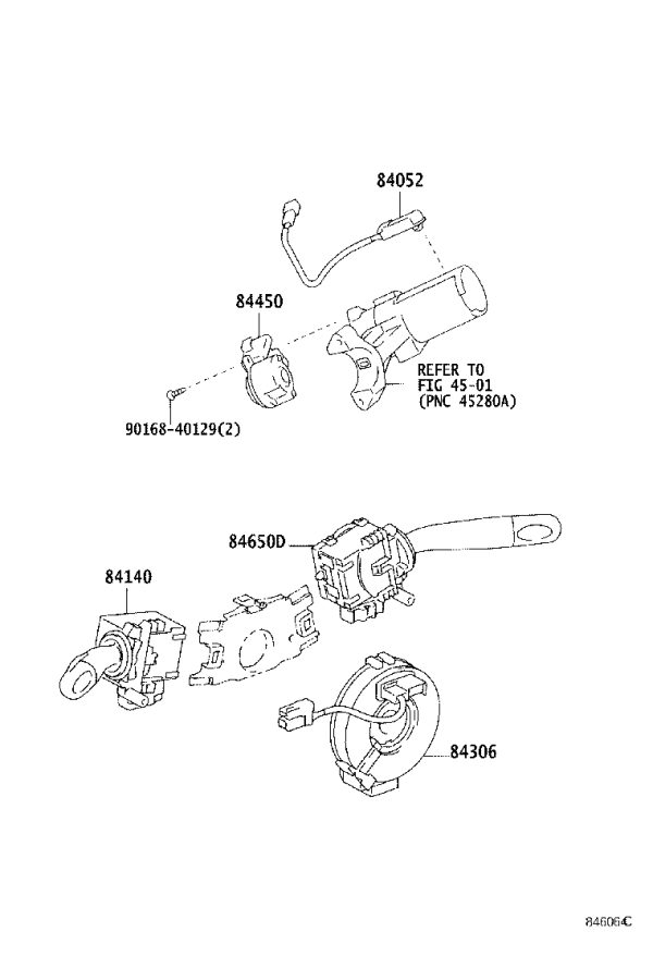 Light switch 84140-02270 for Toyota Corolla