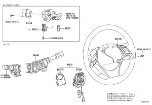 Wiper Switch 84652-58020 for Toyota ALPHARD