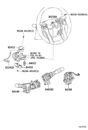 Airbag Coil 84307-30090 for Toyota 4RUNNER