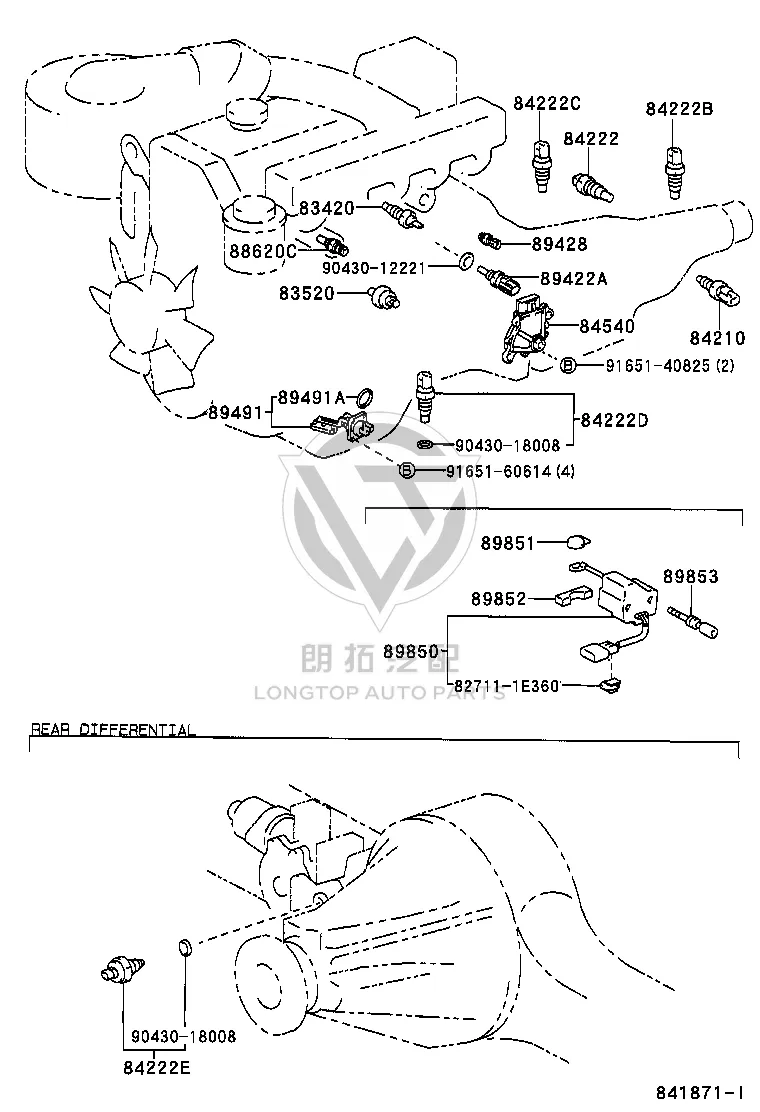 Engine Oil Level Sensor 89491-60070 for Toyota Land Cruiser