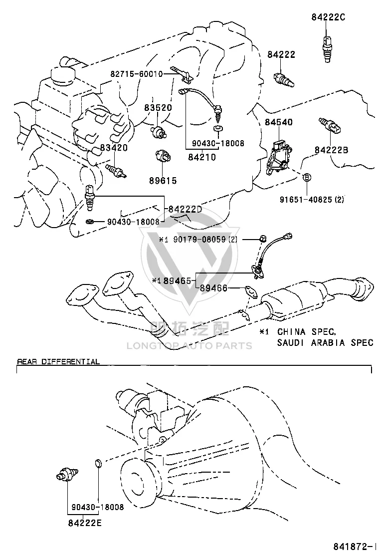 Oxygen Sensor 89465-69175 for Toyota Land Cruiser