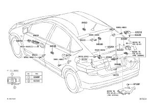 Tailgate Light Switch 84230-53010 for Toyota Prius