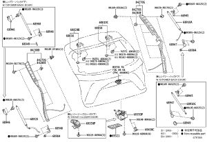 Electric Tail Gate Left Sensor Assembly 84280-78020 for Lexus NX Series