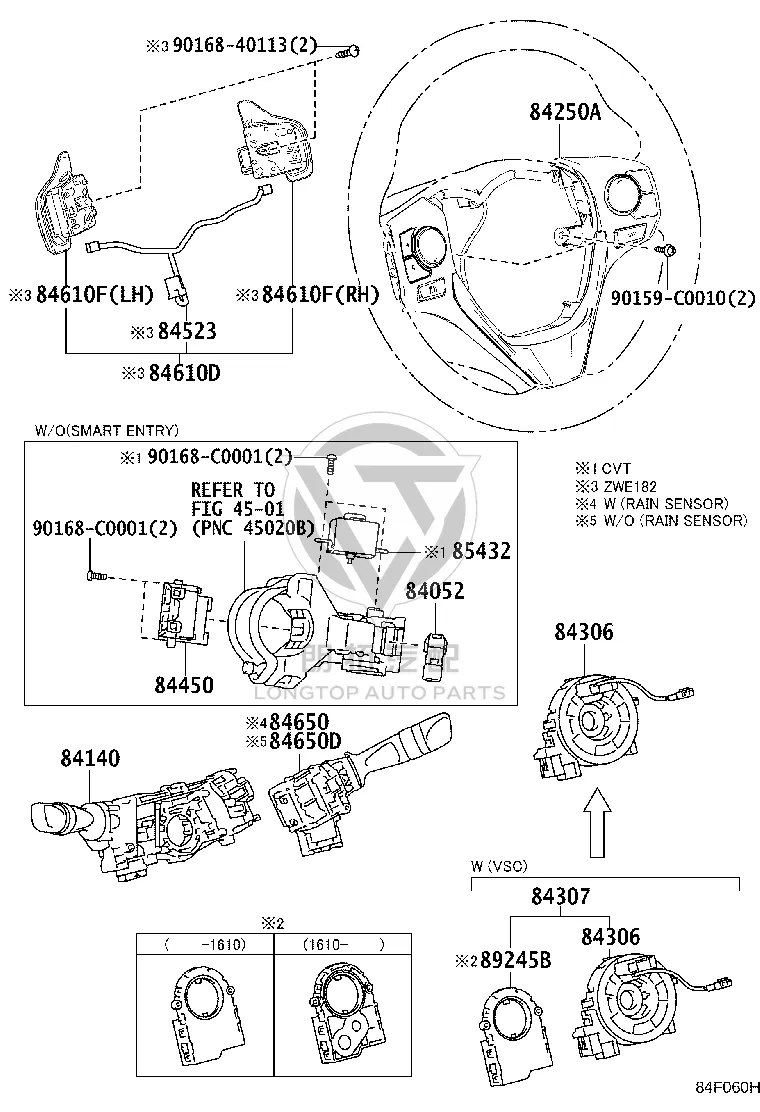 Airbag Coil 84308-02070 for Toyota Corolla