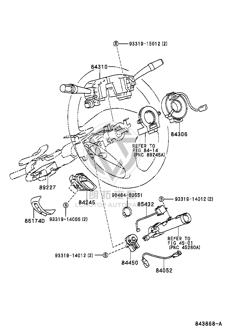 Airbag Coil 84306-50180 for Toyota CELSIOR